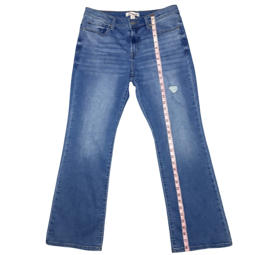 Lucky Brand Sweet Mid Rise Boot Jeans Medium Wash Distressed Size 12/31A Women - Picture 4 of 8